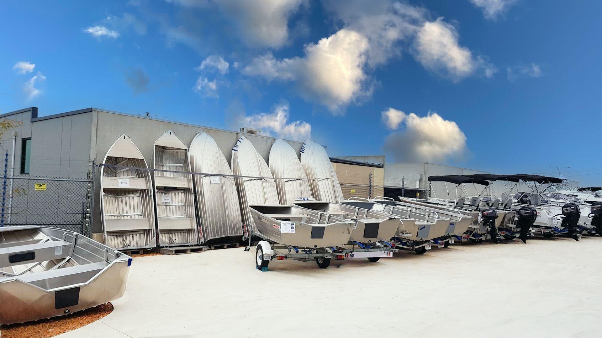Stacer Open boats on Display Perth WA stacer Tinnies Dinghy DInghy's in stock Perth Wangara WA Stace