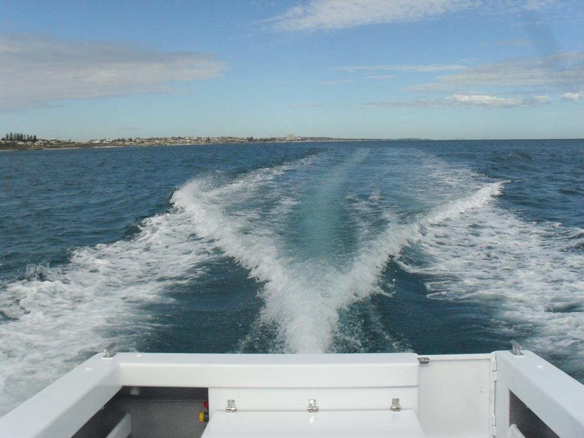 The business end - 40 knots with ease