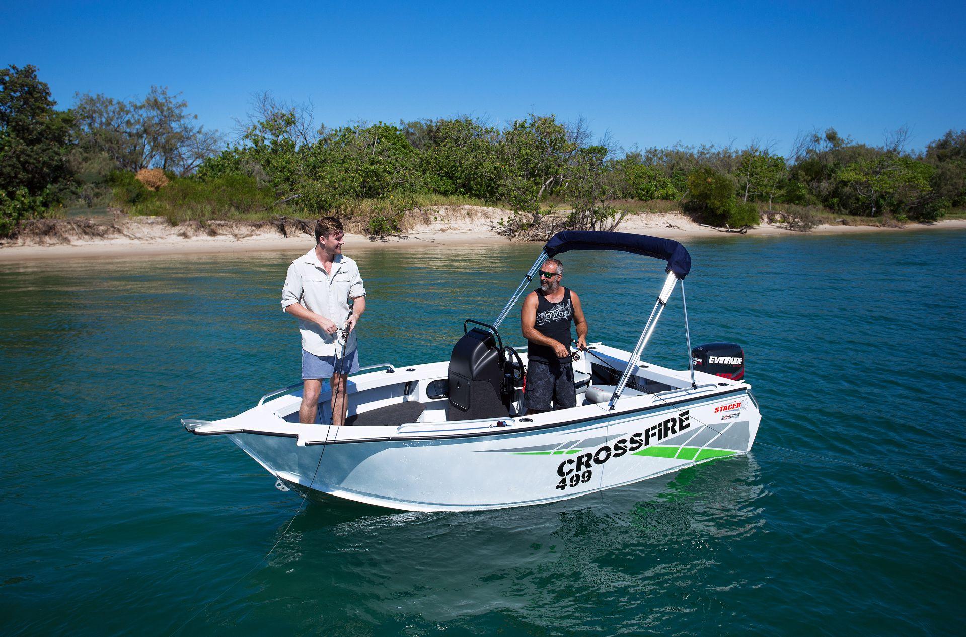Stacer 499 Crossfire Side Console (SC) Convertible Bowrider / Fishing Boat Sales Perth WA Hitech Mar