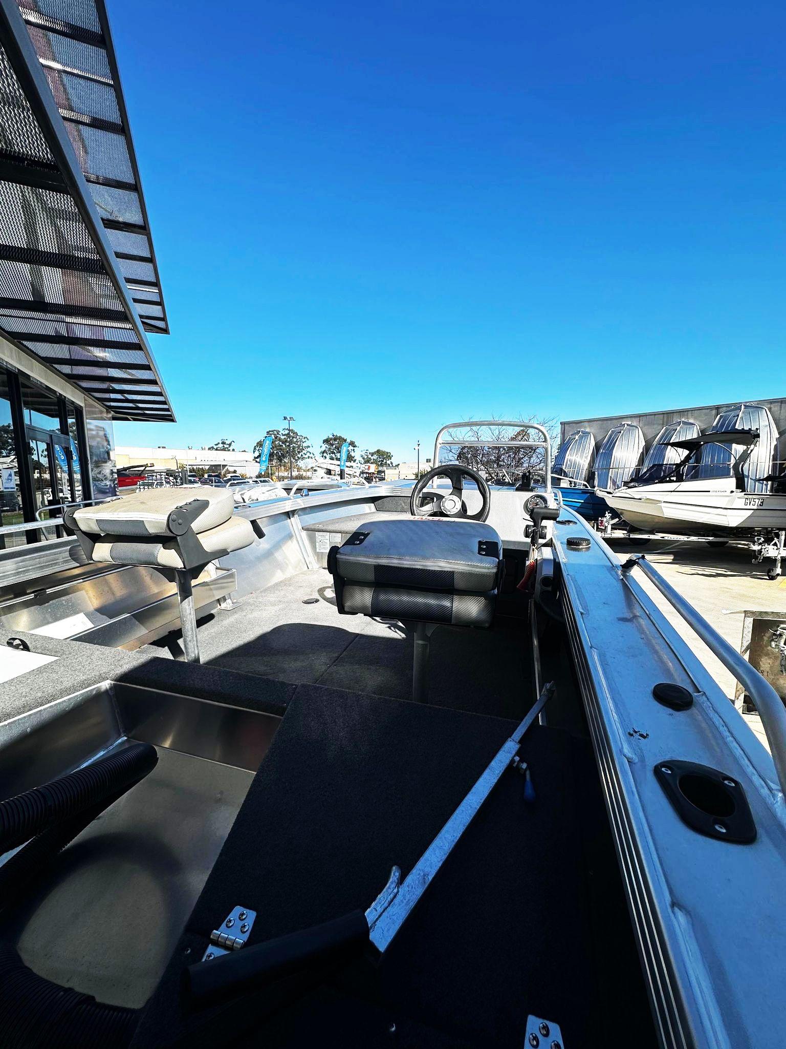 Stacer Aluminium 449 Outlaw Side Console + Mercury 60HP Fourstroke + Stacer Aluminium Trailer - Boat