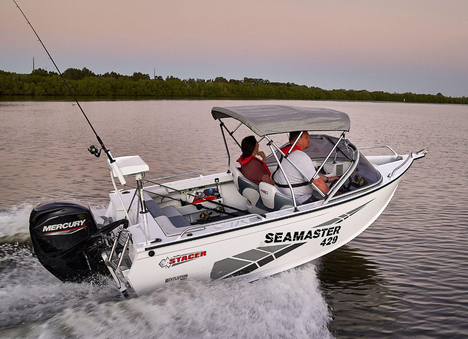 Stacer 429 Seamaster Aluminium Runabout - Small in Size mighty in adventure