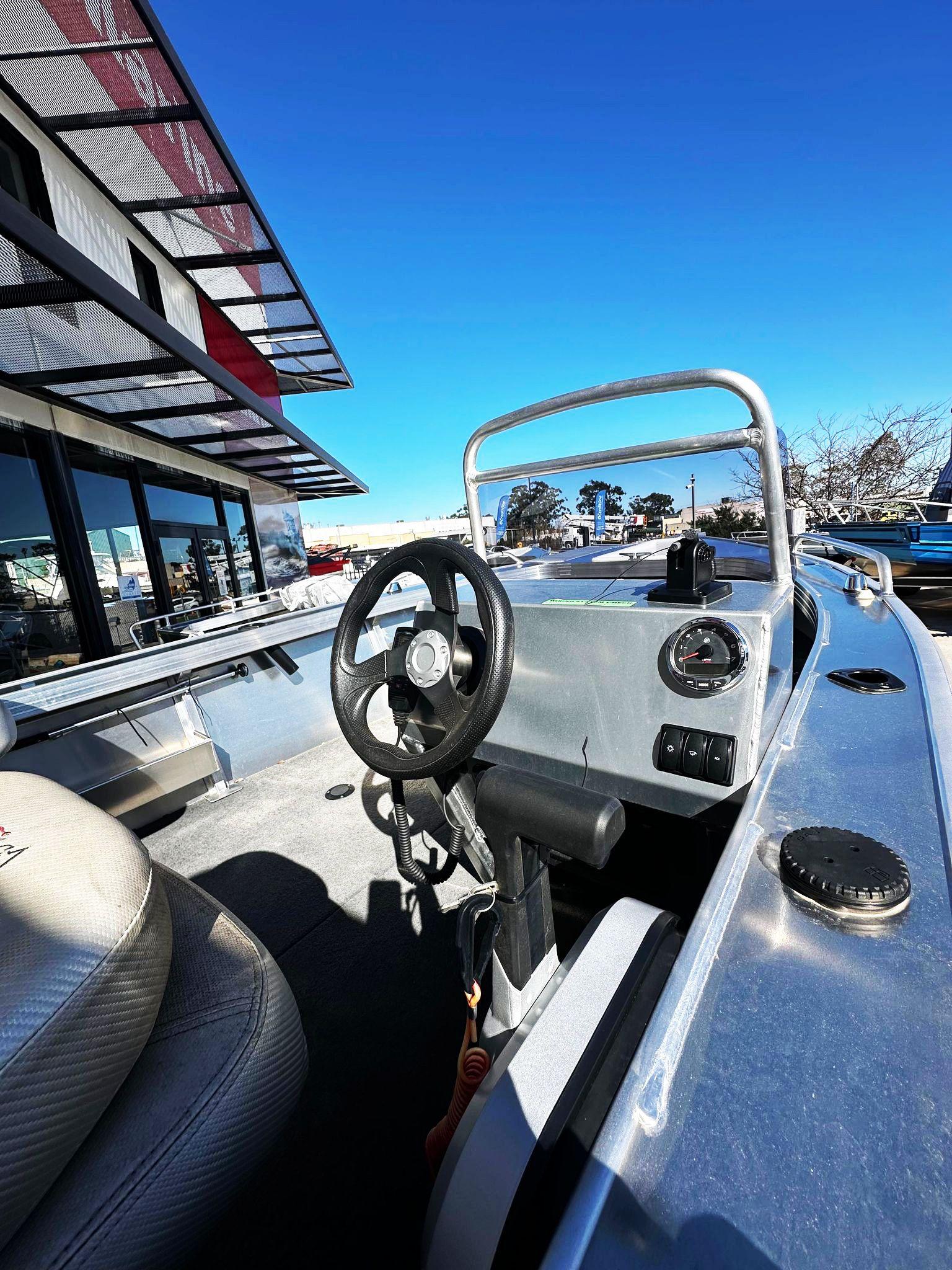 Stacer Aluminium 449 Outlaw Side Console + Mercury 60HP Fourstroke + Stacer Aluminium Trailer - Boat