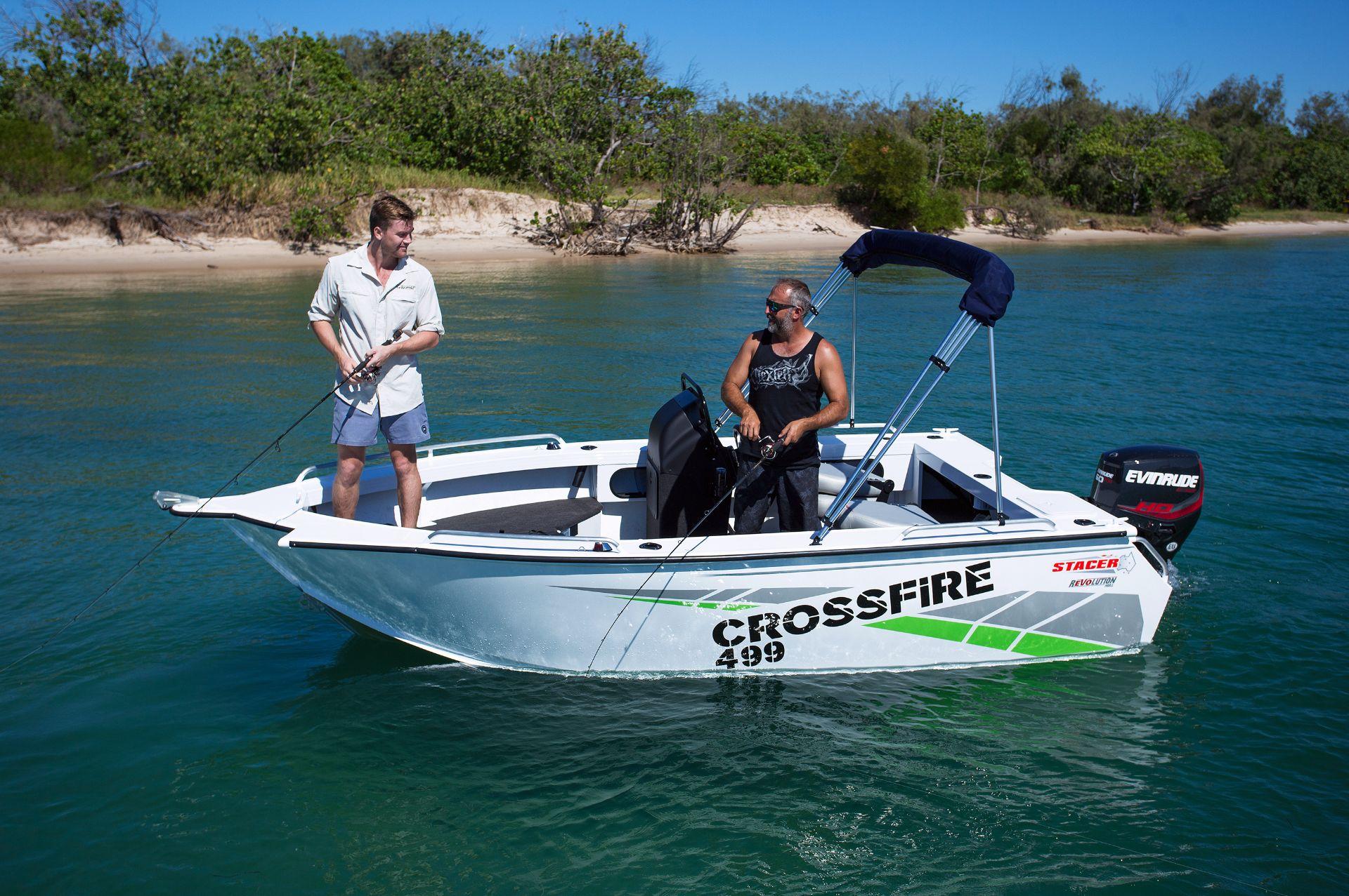 Stacer 499 Crossfire Side Console (SC) Convertible Bowrider / Fishing Boat Sales Perth WA Hitech Mar