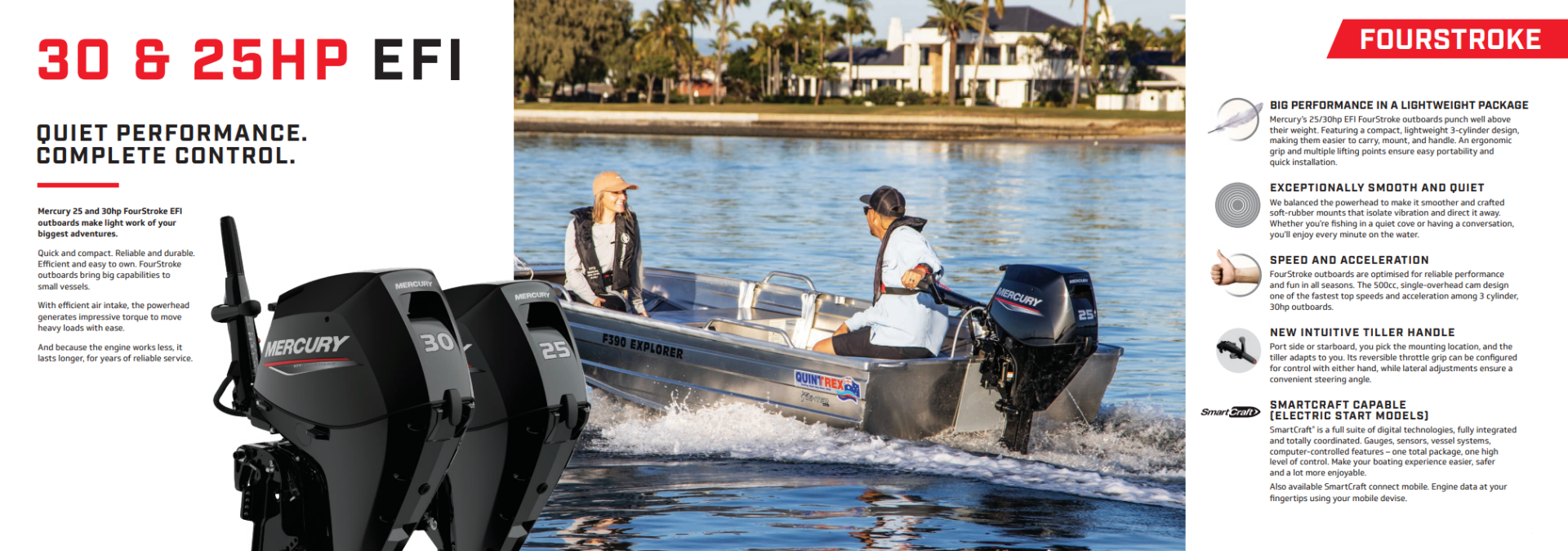 Mercury 30hp Fourstroke Outboard Perth Western Australia Illawarra NSW Hitech Marine