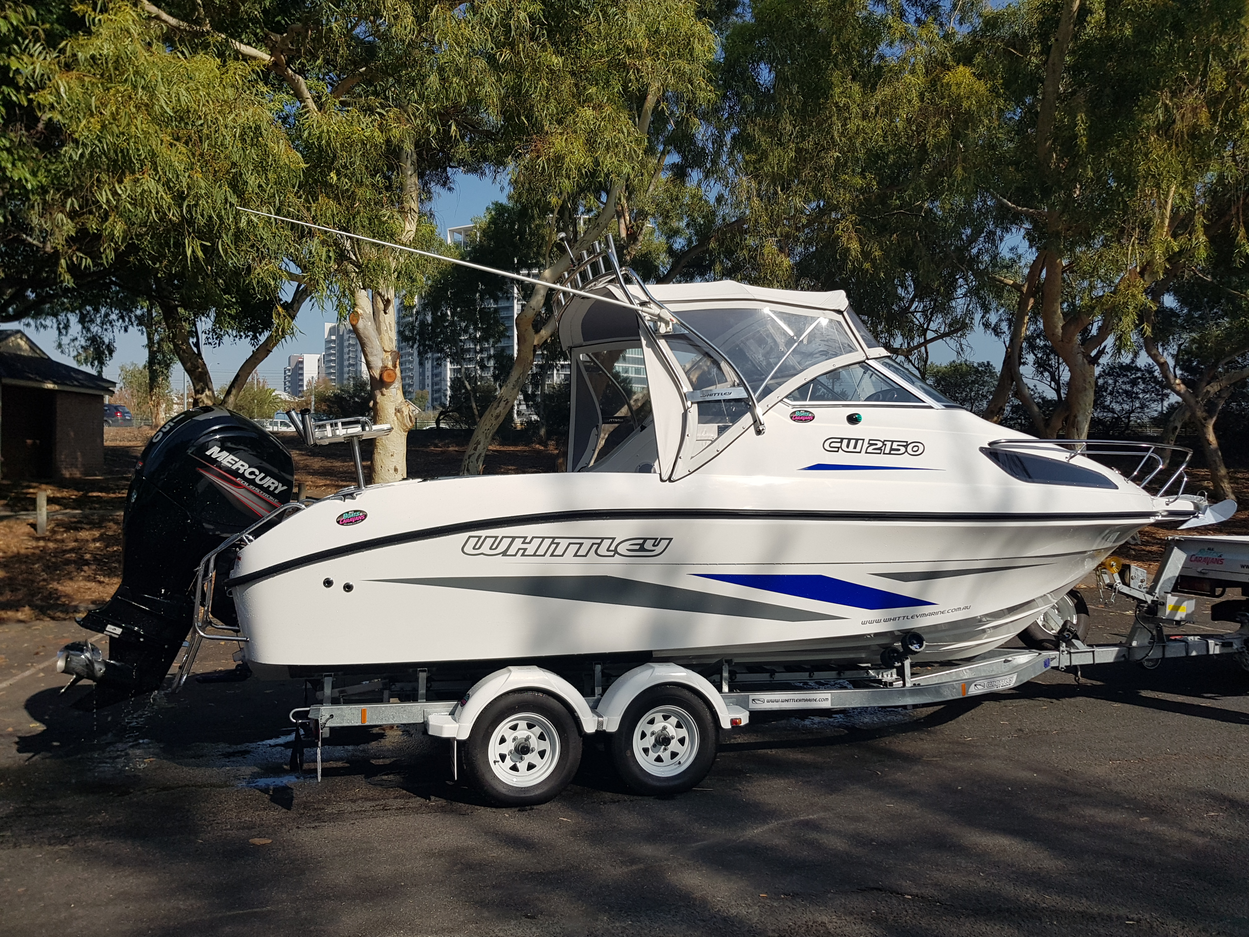 Hitech Marine Mercury 150 to Whittley 2150 CW