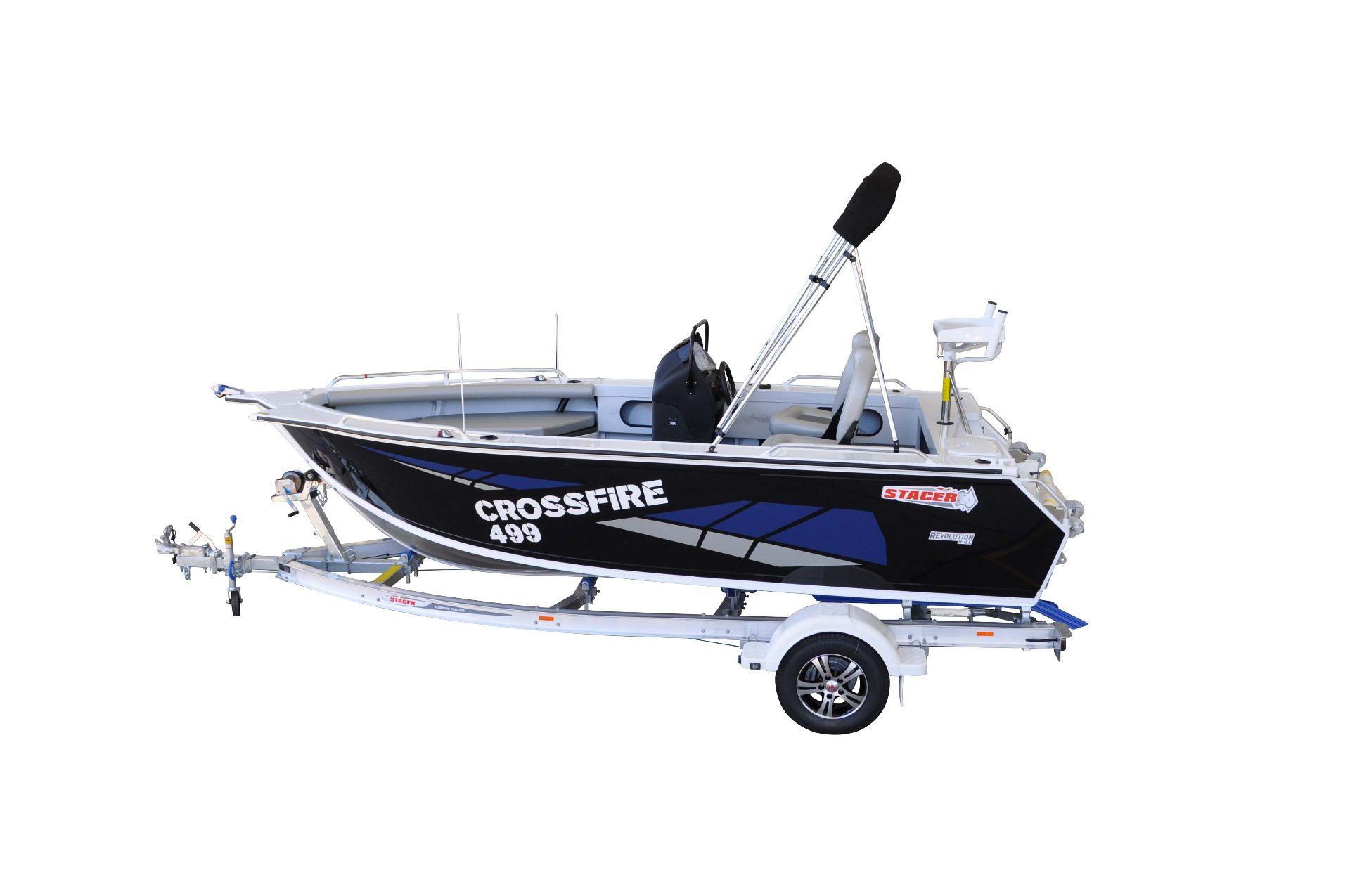 Stacer 499 Crossfire Side Console (SC) Convertible Bowrider / Fishing Boat Sales Perth WA Hitech Mar