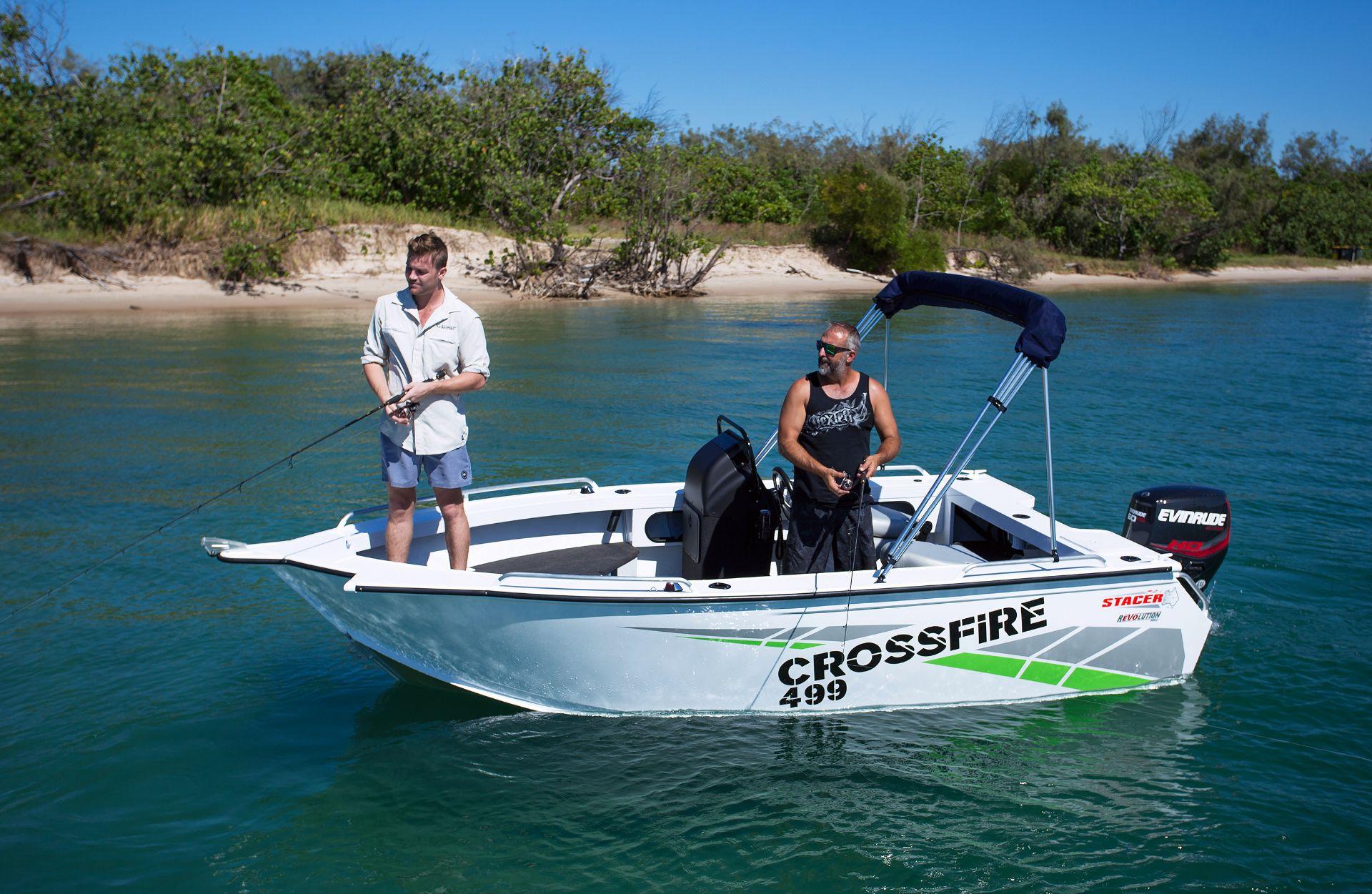 Stacer 499 Crossfire Side Console (SC) Convertible Bowrider / Fishing Boat Sales Perth WA Hitech Mar